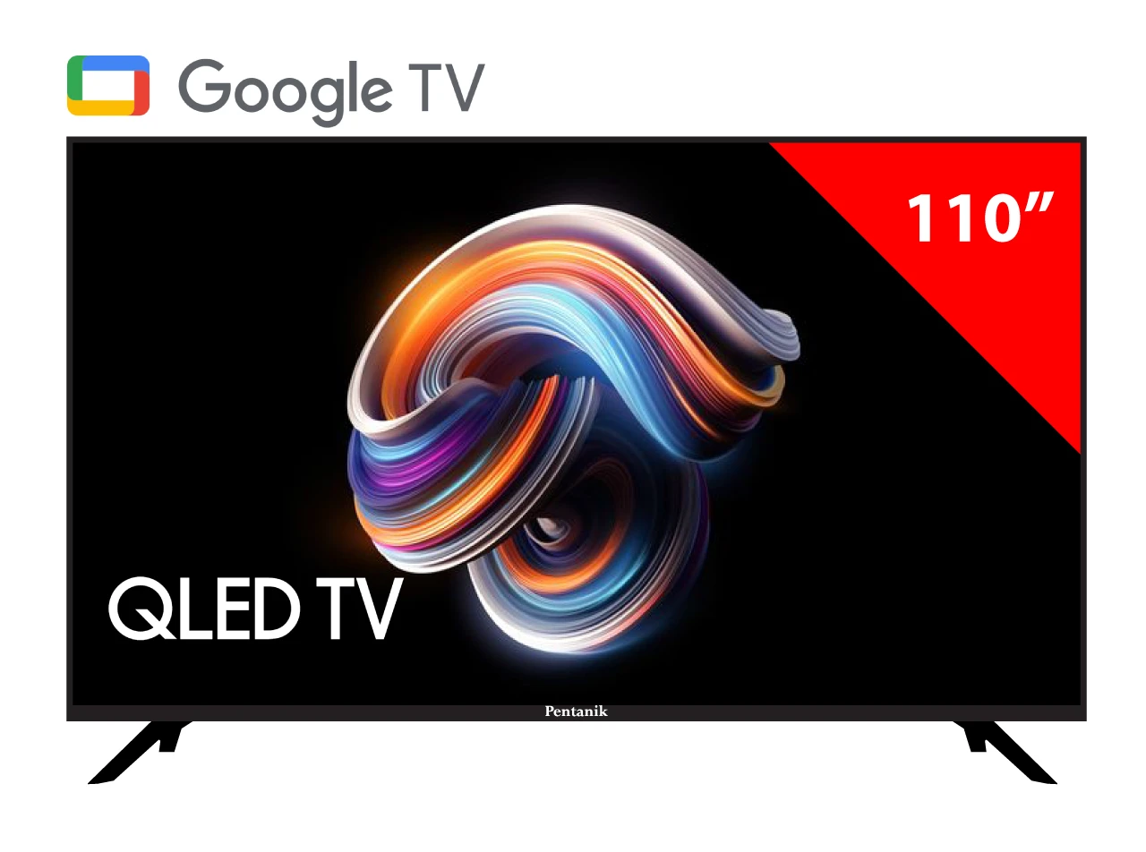 Pentanik 110 Inch Google 4k QLED TV