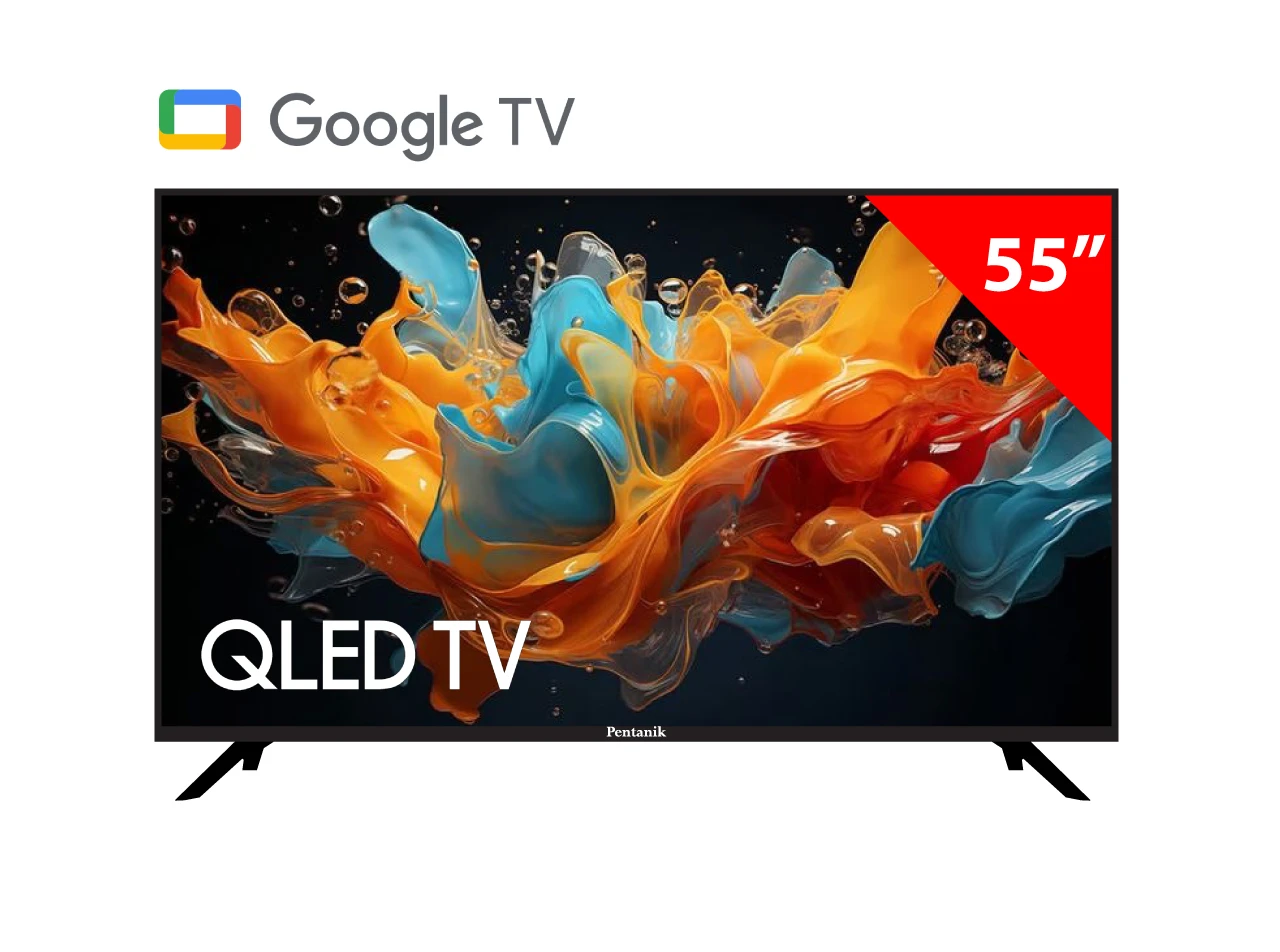 Pentanik 55 Inch Google 4k QLED TV