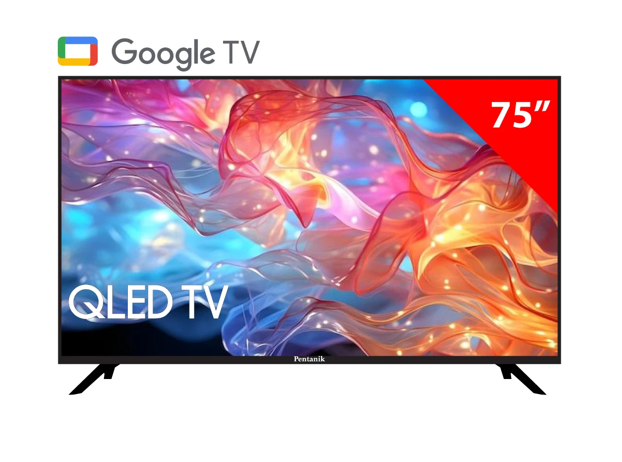 Pentanik 75 Inch Google 4k QLED TV
