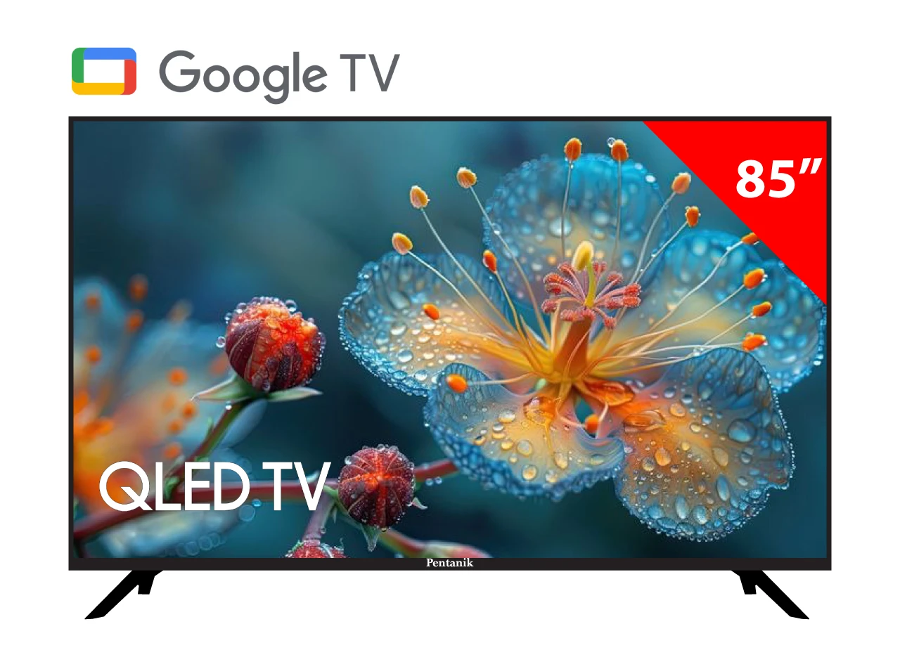 Pentanik 85 Inch Google 4k QLED TV