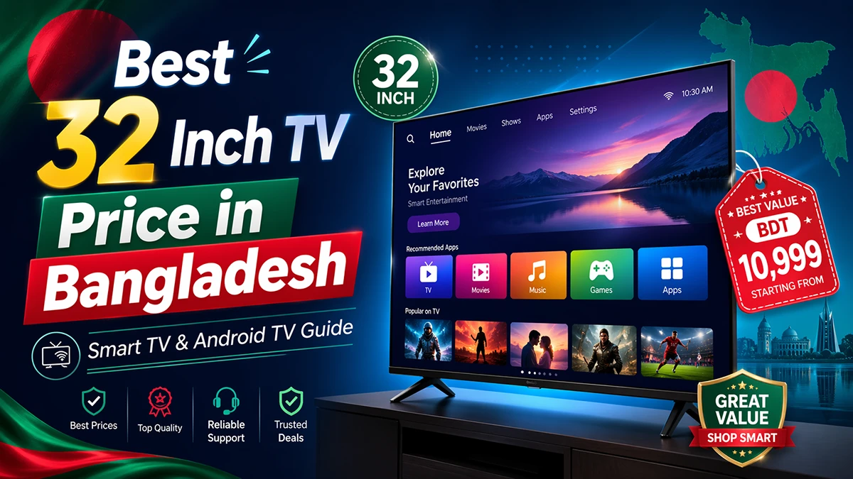 32 Inch TV Price in Bangladesh for Smart TV and Android TV