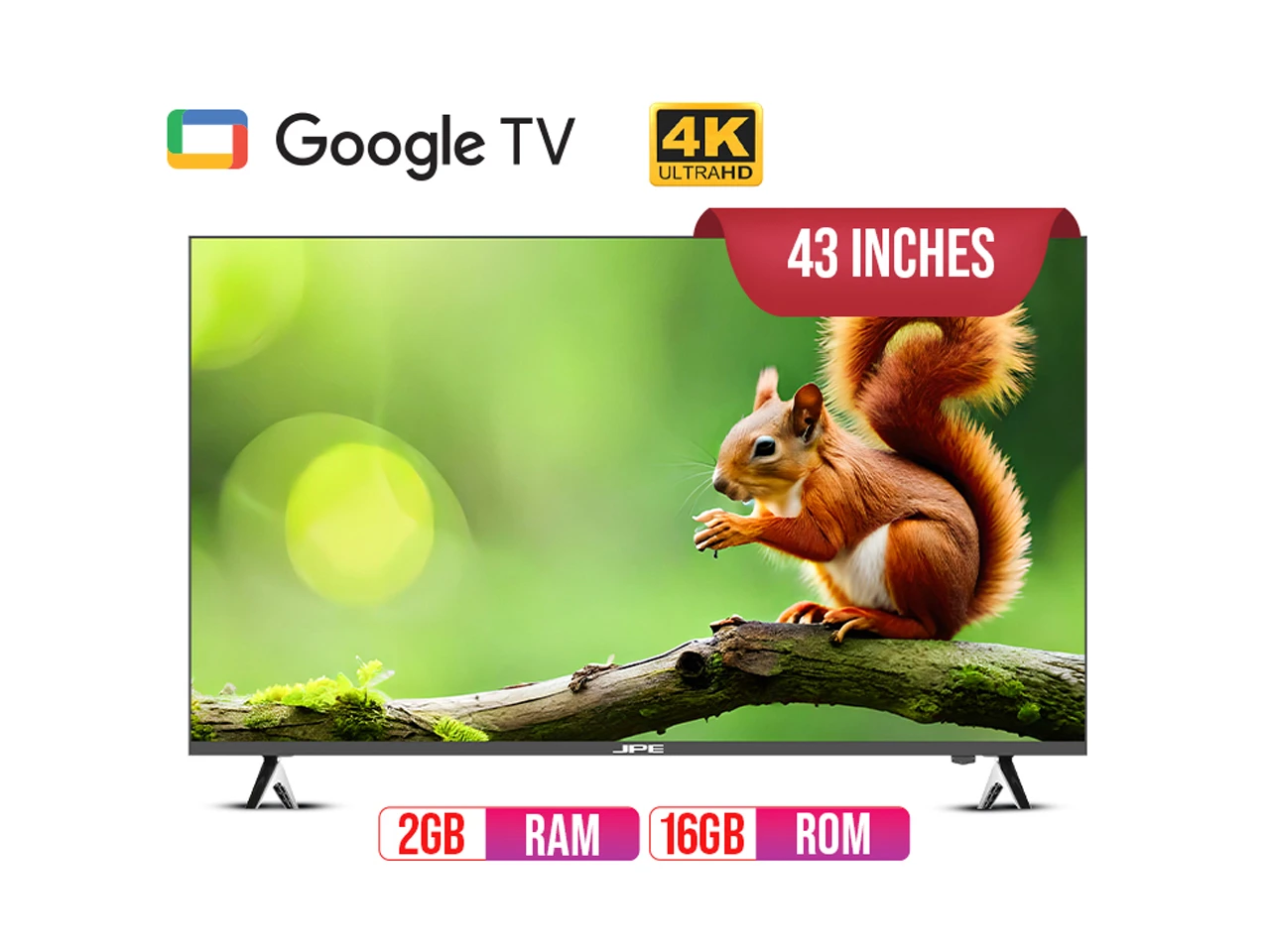 JPE 43 Inch Google 4K TV - E43Y71D