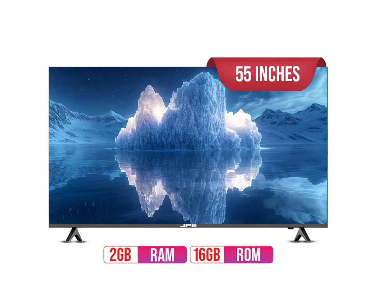 JPE 55 Inch Frameless Smart TV