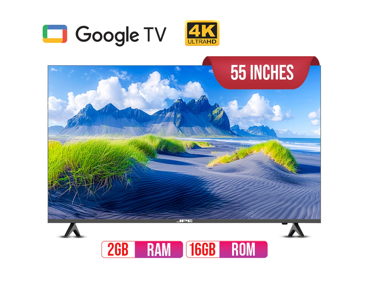 JPE 55 Inch Google 4K TV - E55Y71D
