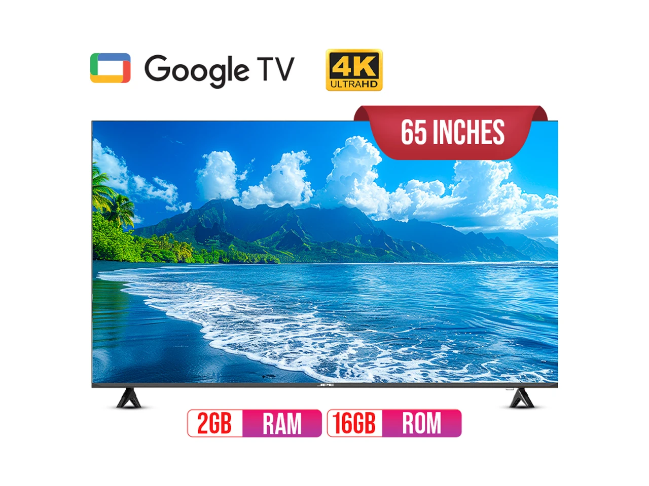 JPE 65 Inch Google 4K TV - E65Y71D