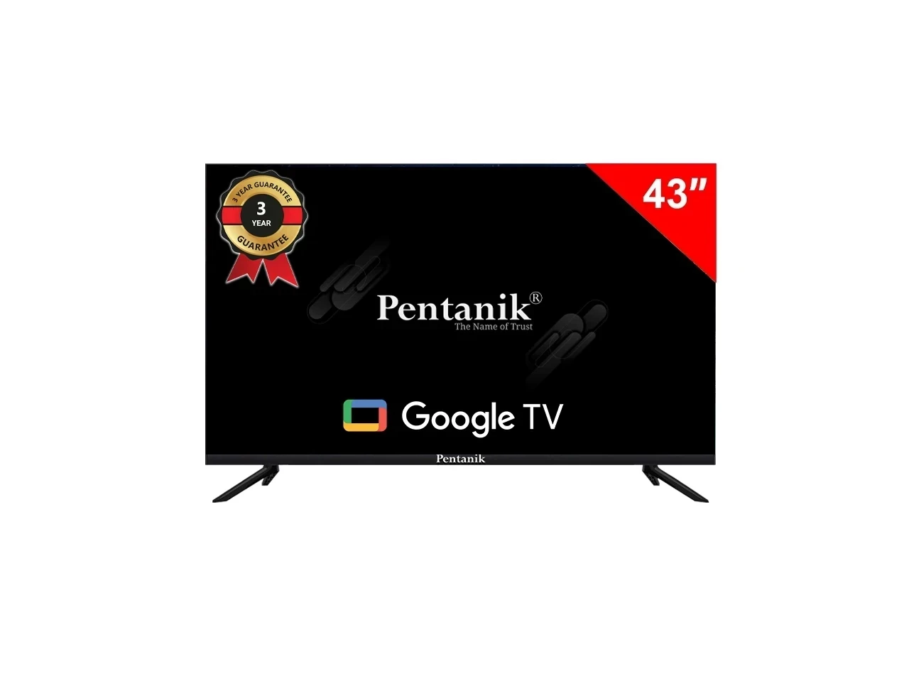 Pentanik 43 Inch 4k Google TV (Frameless)