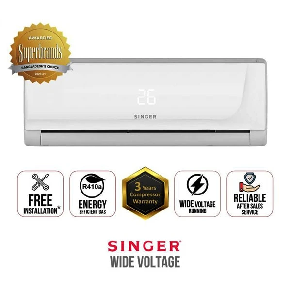 SINGER Wide Voltage AC | 1.5 Ton | 184L78WVMGA