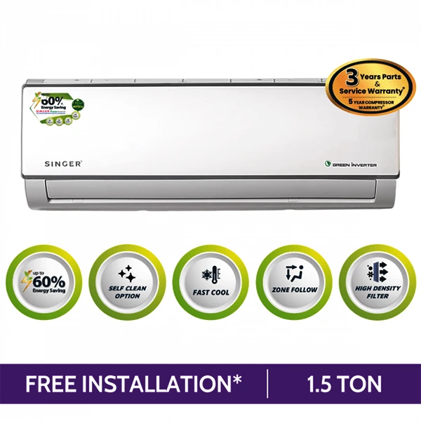 SINGER Green Inverter AC | 1.5 Ton | 18AF6GRIM
