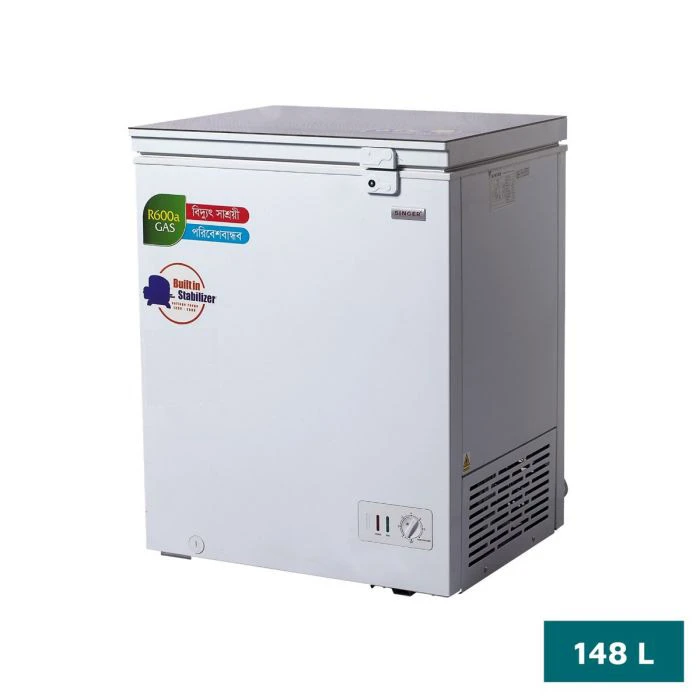 SINGER Chest Freezer | 148 Ltr | 165-GL-WH | White