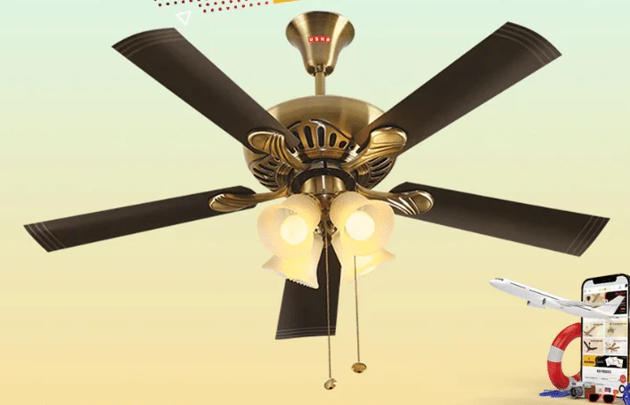 Usha Fontana Lotus 50'' (Gold Ivory) U-199