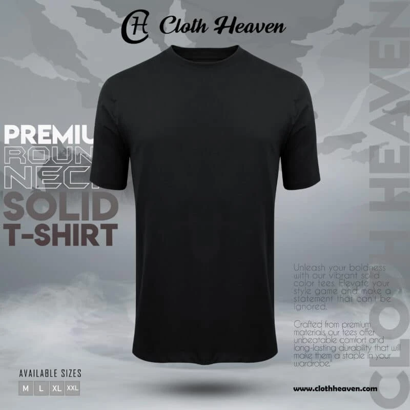 Black color premium T-shirt